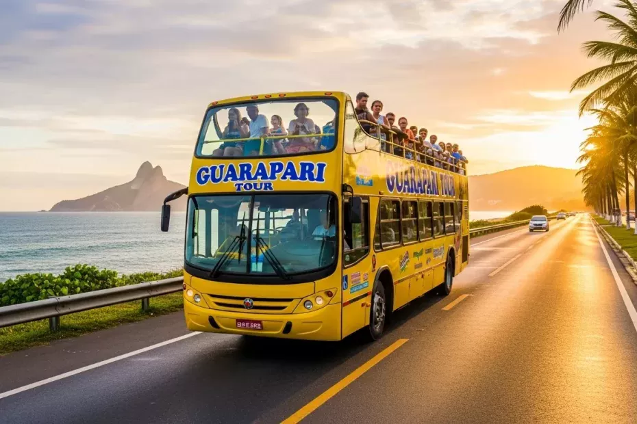 Guarapari aprova taxa de R$ 17 por passageiro de ônibus turístico medida divide opiniões entre moradores, comerciantes e visitantes