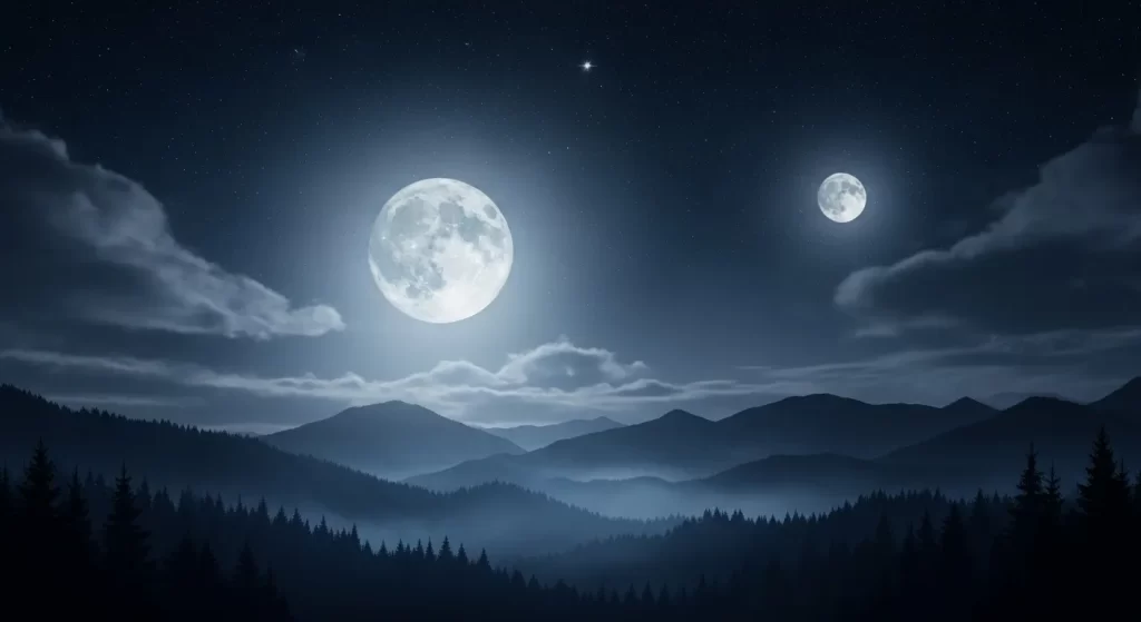 "Segunda Lua" no Céu Noturno? Entenda os Fenômenos que Reacendem a Curiosidade Celestial 1 Segunda Lua no Céu Noturno Entenda os Fenômenos que Reacendem a Curiosidade Celestial