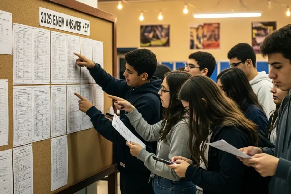 Gabarito do Enem 2025 Inep divulga data oficial e expectativa para a correção da prova