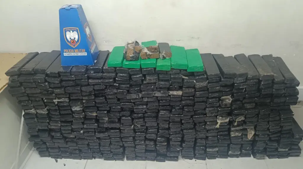 Polícia Militar apreende 400 kg de maconha em Vitória durante operação no bairro Ilha das Caieiras