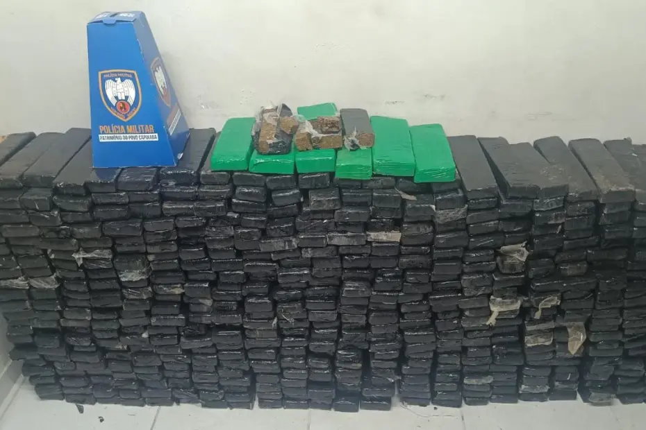 Polícia Militar apreende 400 kg de maconha em Vitória durante operação no bairro Ilha das Caieiras