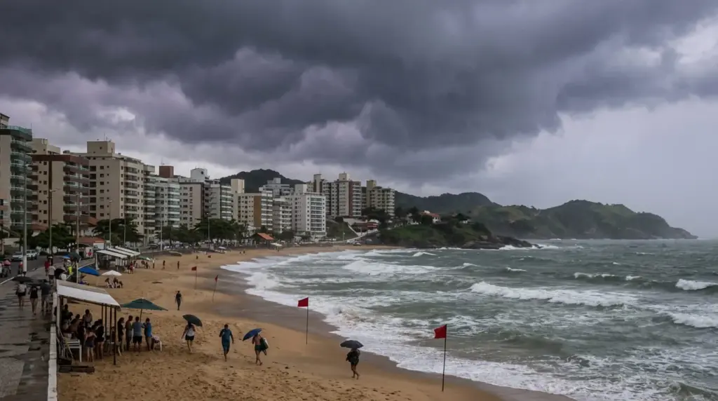 Alerta em Guarapari Tempestades de Verão Colocam o Litoral em Estado de Atenção
