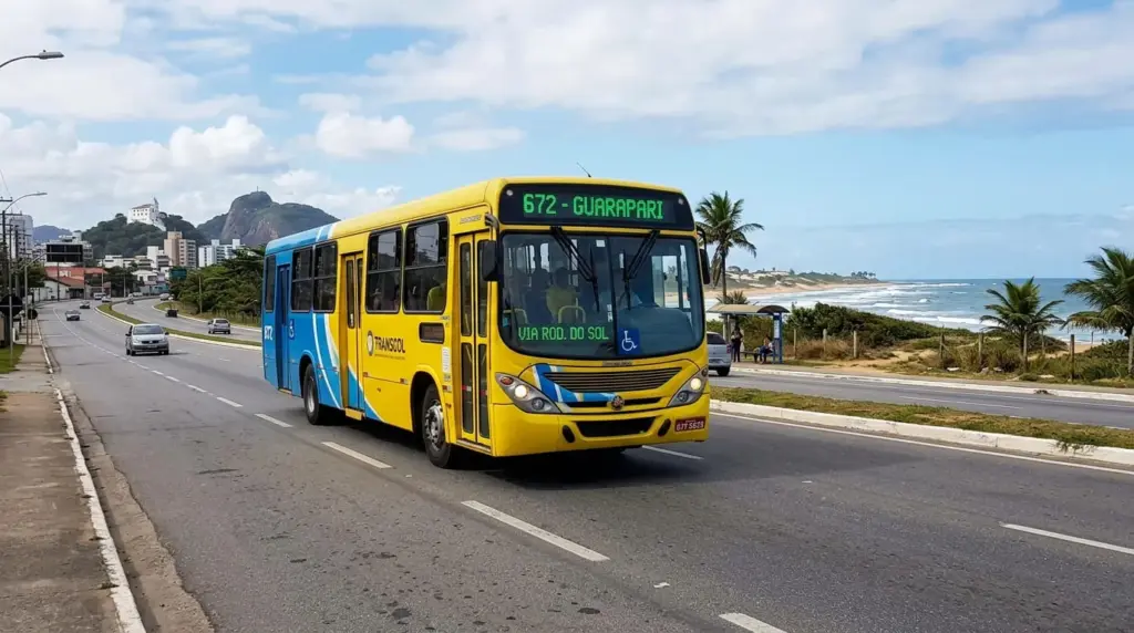 Linha 672 Tudo sobre a rota que une Vila Velha e Guarapari pelo Transcol