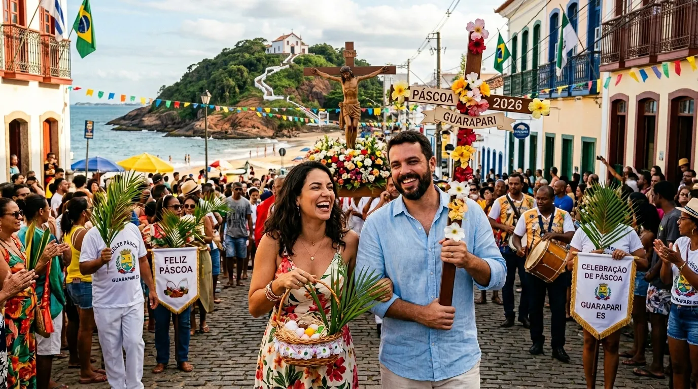 Leia mais sobre o artigo Páscoa em Guarapari 2026: hotéis lotados, R$ 8 mi em jogo e shows gratuitos