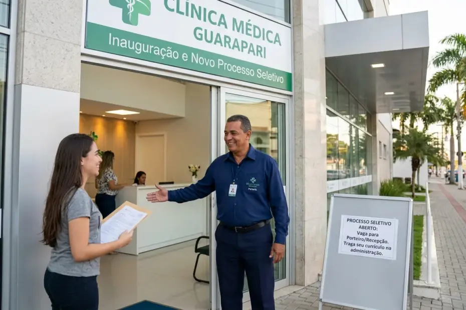 Vaga de porteiro em Guarapari clínica abre nova seleção