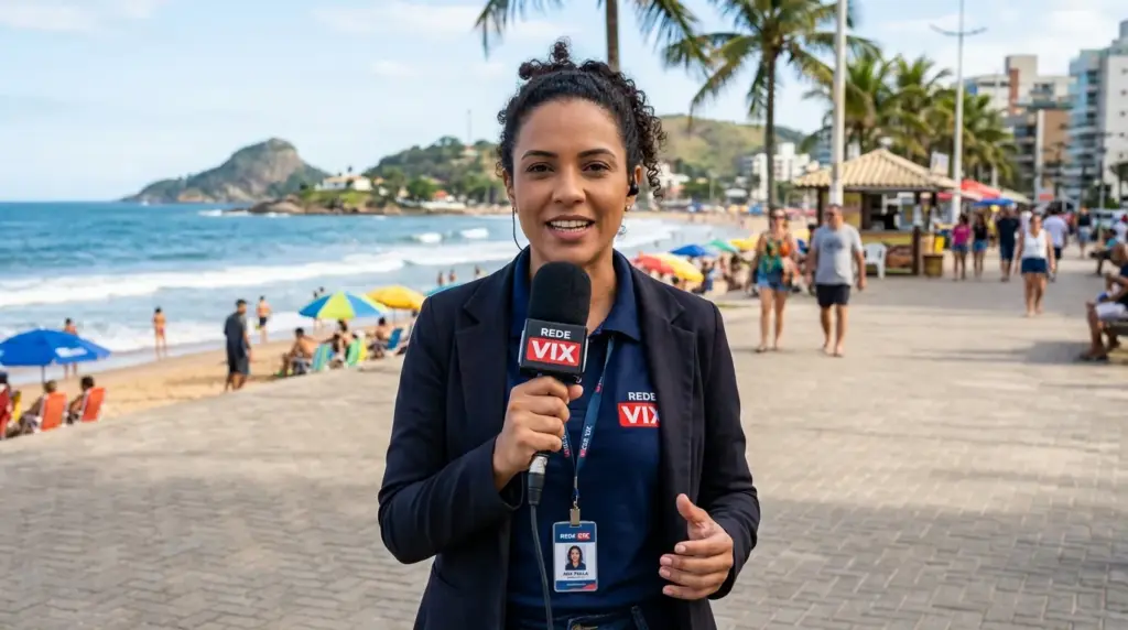 Infográfico ou foto da orla mostrando o que fazer em Guarapari com 50 respostas para buscas por voz em 2026.