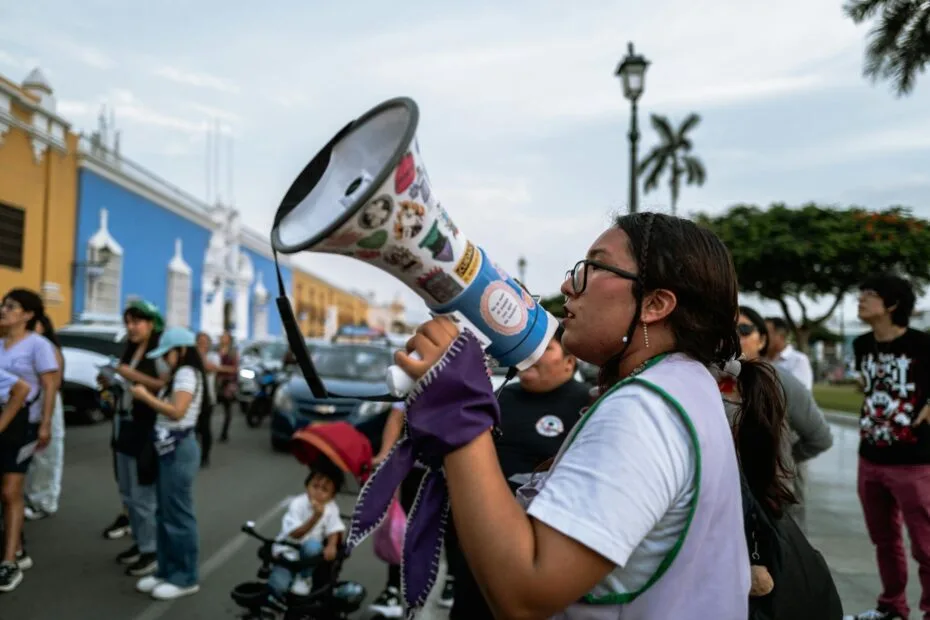 Paloma Valencia — candidata presidencial da Colômbia em evento de campanha