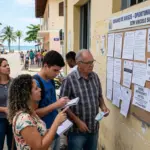 Profissional analisando painel de Vagas de Emprego em Guarapari hoje em um dispositivo móvel.