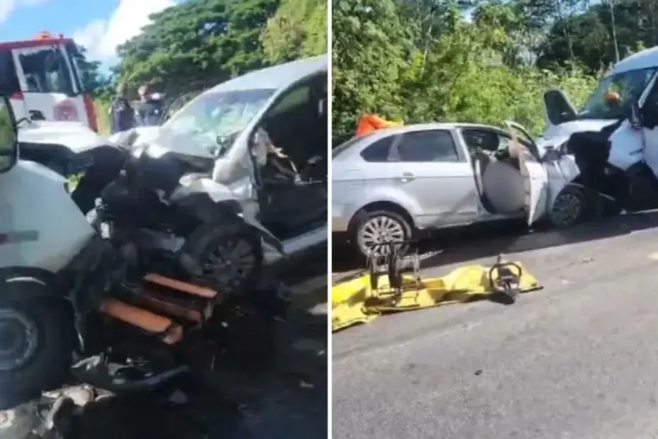 Acidente grave na BR-101 em Linhares mata 1 e fere 17 pessoas