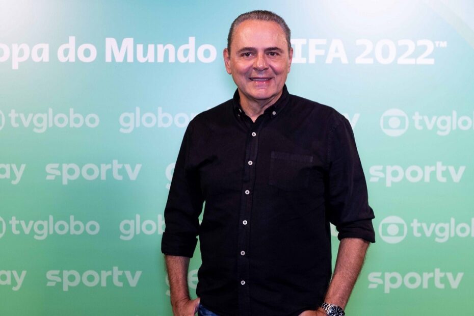 A equipe de esportes da Globo homenageia Luís Roberto pelos seus 65 anos, celebrando sua carreira e desejando pronta.