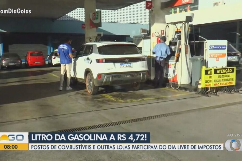 "Dia do Imposto Zero em Goiânia: agitação nos postos de combustíveis e promoção em mais de 100 estabelecimentos."