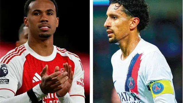 Gabriel Magalhães e Marquinhos duelam na final da Champions, representando a zaga titular do Brasil.