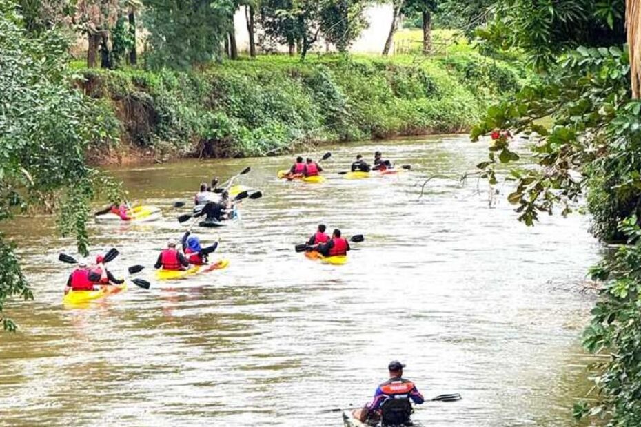 "Imagem da Semana do Meio Ambiente em Alfredo Chaves, destacando atividades educativas e natureza exuberante."