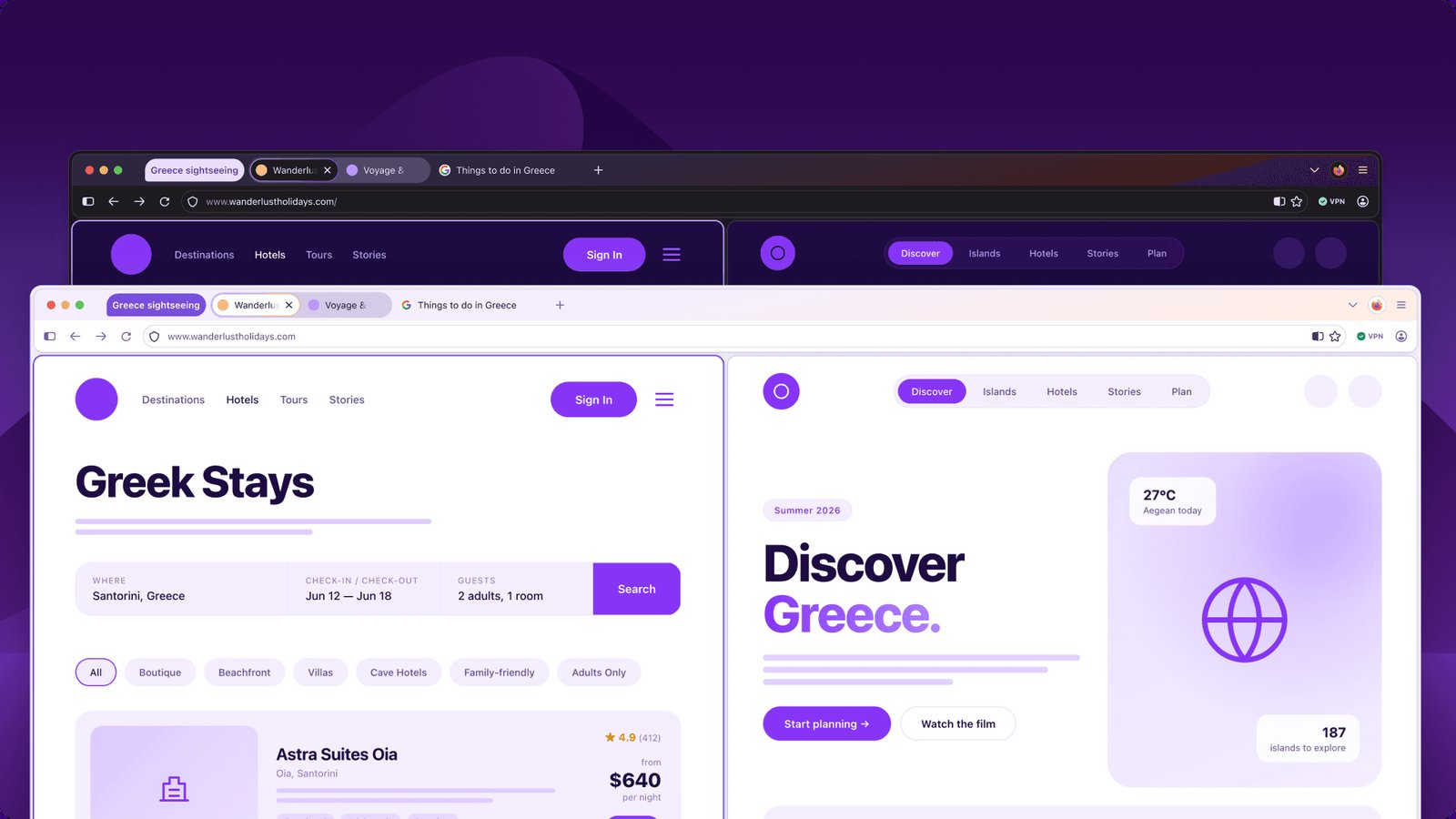Imagem do novo Firefox com design arredondado e interface moderna, enfatizando as melhorias em privacidade.