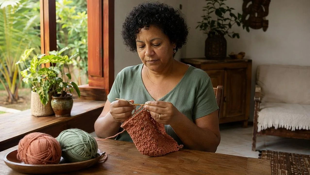 Leia mais sobre o artigo Crochê revela benefícios para memória e atenção, afirmam especialistas em