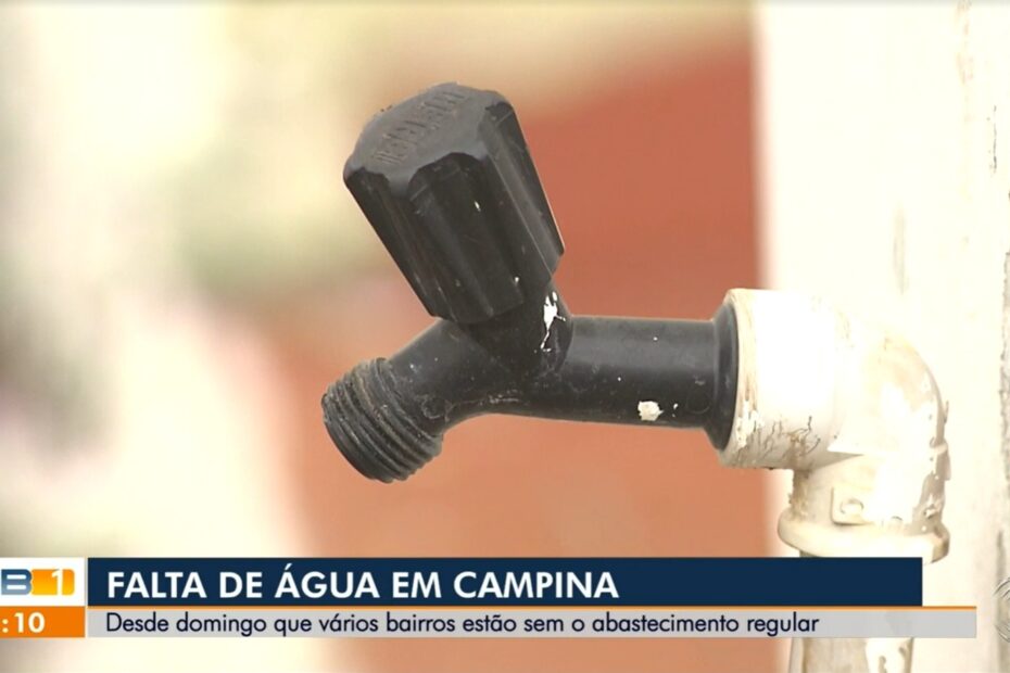 Falta água na Paraíba — torneira seca sem abastecimento em residências de Campina Grande