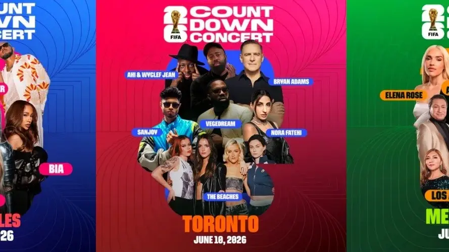 Artistas como Andrea Bocelli, Bryan Adams e Ava Max se apresentam simultaneamente em três cidades para a contagem regressiva.