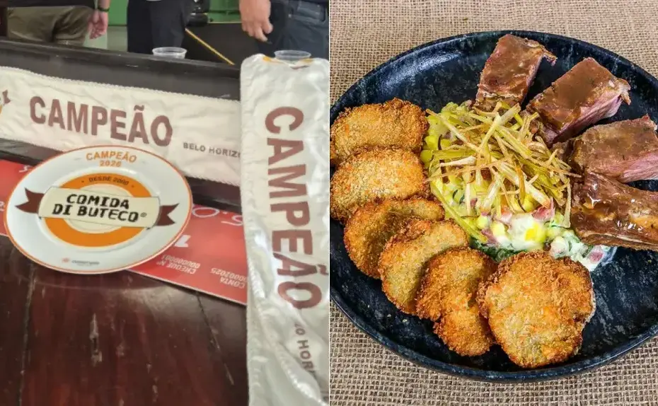 Bar Us Motoca em Belo Horizonte, famoso pelo Risoto Mineiro, comemora vitória no Comida di Buteco 2026.
