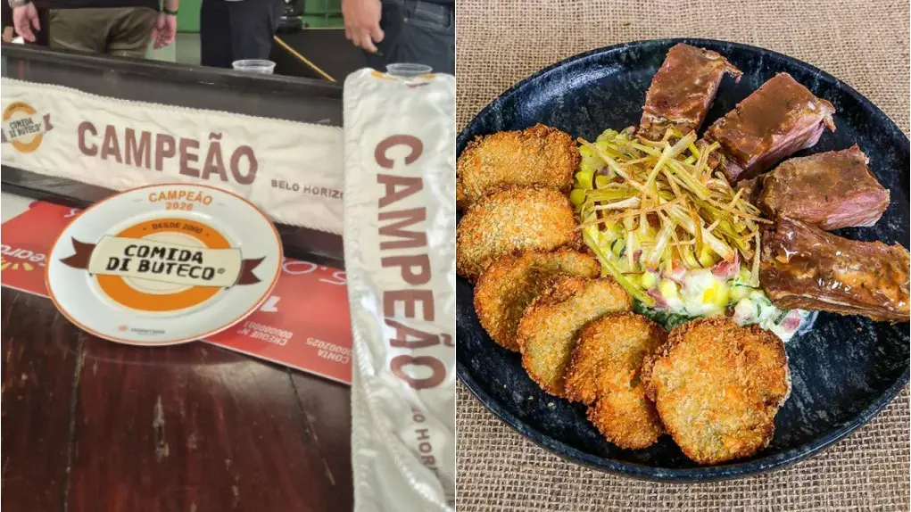 Bar Us Motoca em Belo Horizonte, famoso pelo Risoto Mineiro, comemora vitória no Comida di Buteco 2026.
