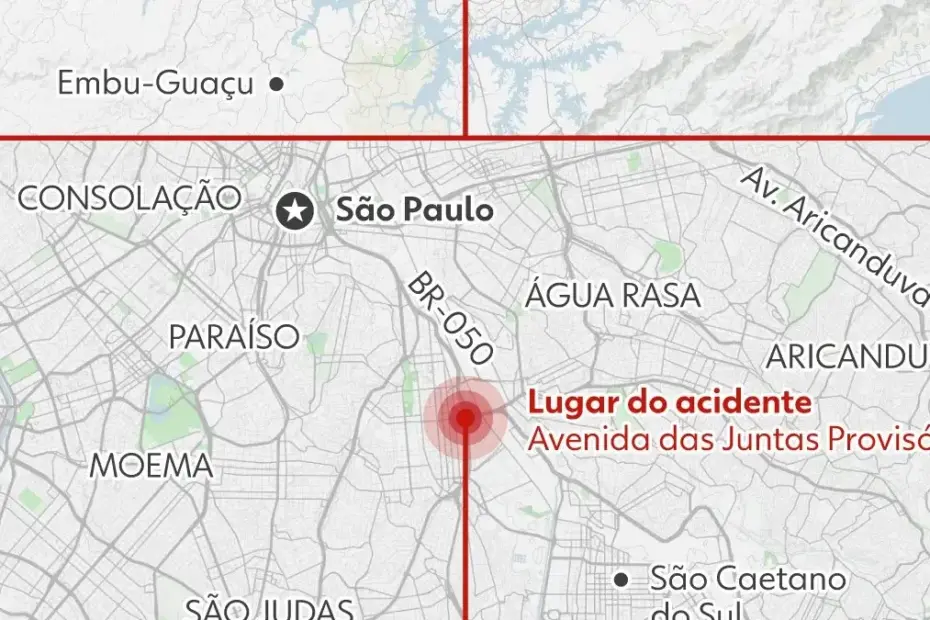 Fábio Giga, fisiculturista, ao lado de sua Porsche danificada após acidente em São Paulo.