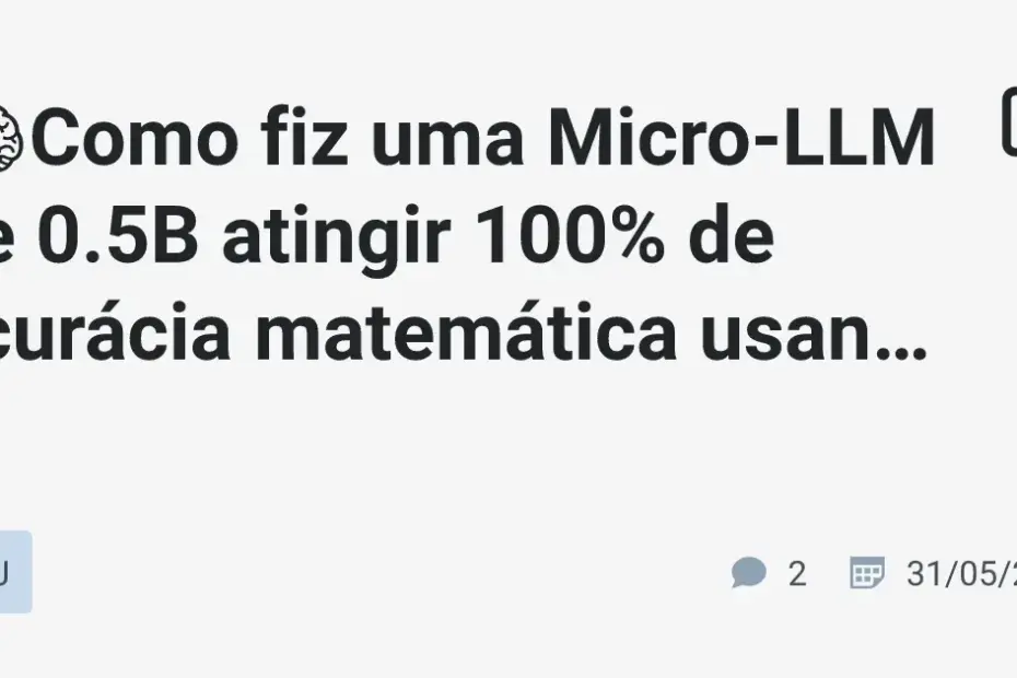 Modelo de linguagem Think-Vetor em apresentação na nuvem da Hugging Face, destacando 100% de acurácia em cálculos.
