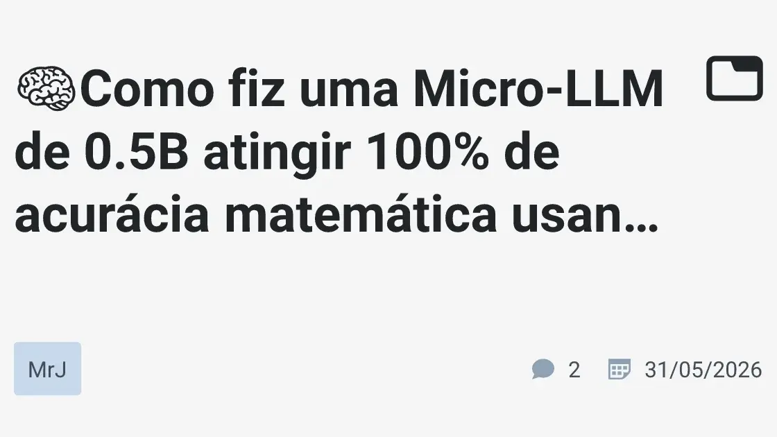 Modelo de linguagem Think-Vetor em apresentação na nuvem da Hugging Face, destacando 100% de acurácia em cálculos.