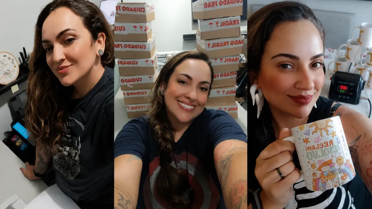 Pequenos empresários promovem suas marcas em redes sociais como Instagram e TikTok, transformando-se em influenciadores.