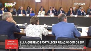 Lula se reúne com ministros para discutir novas tarifas dos EUA e fortalecer comércio