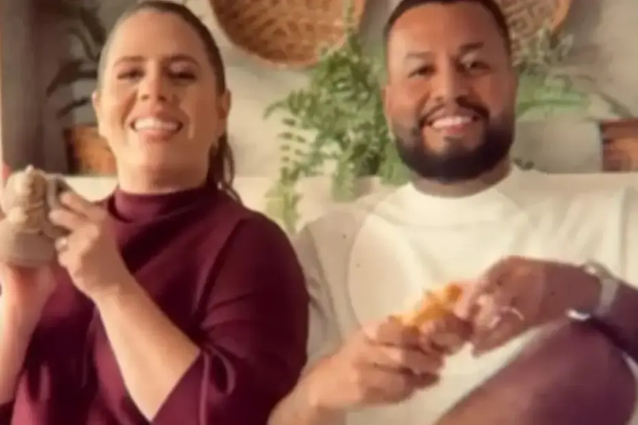 Tati Machado e Bruno Monteiro exibem sorrisos felizes ao anunciar a nova gravidez nas redes sociais.