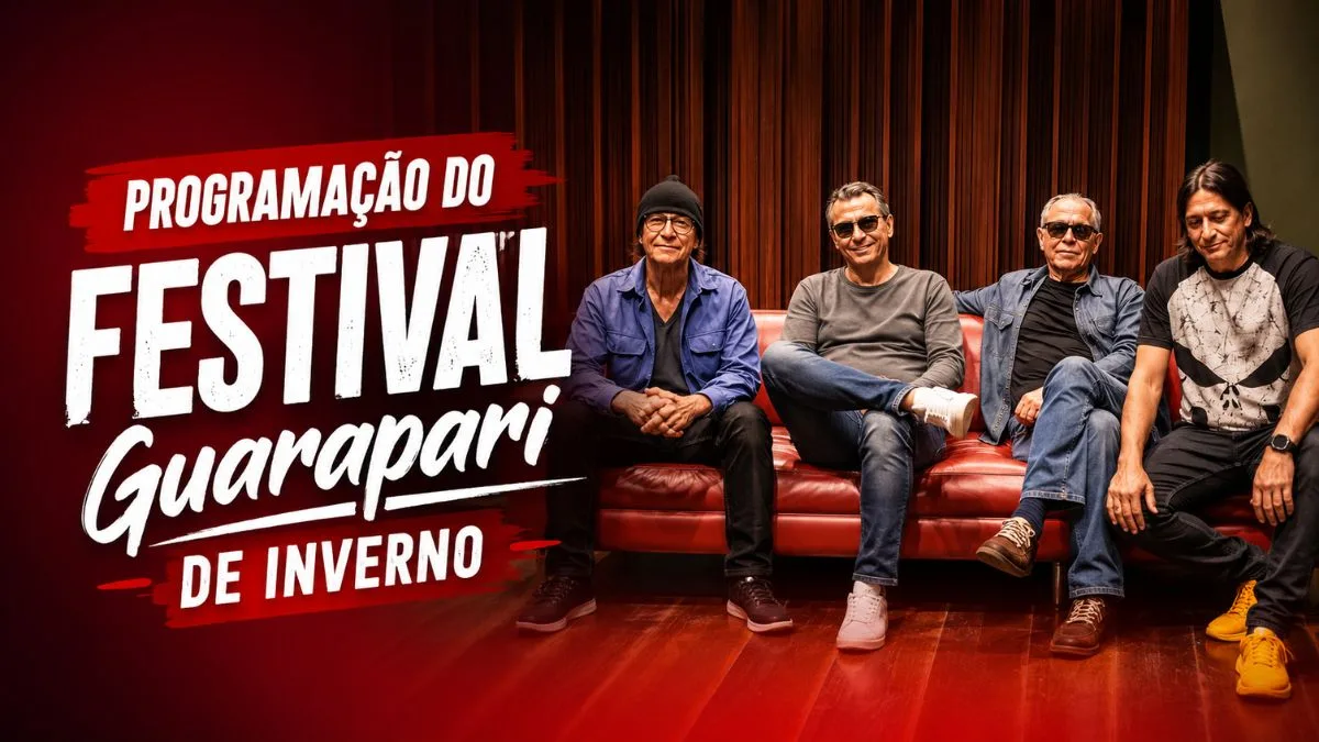 Leia mais sobre o artigo Festival Guarapari de Inverno 2026: Shows gratuitos de 14 Bis a Thiago Martins agitam o Centro; veja programação