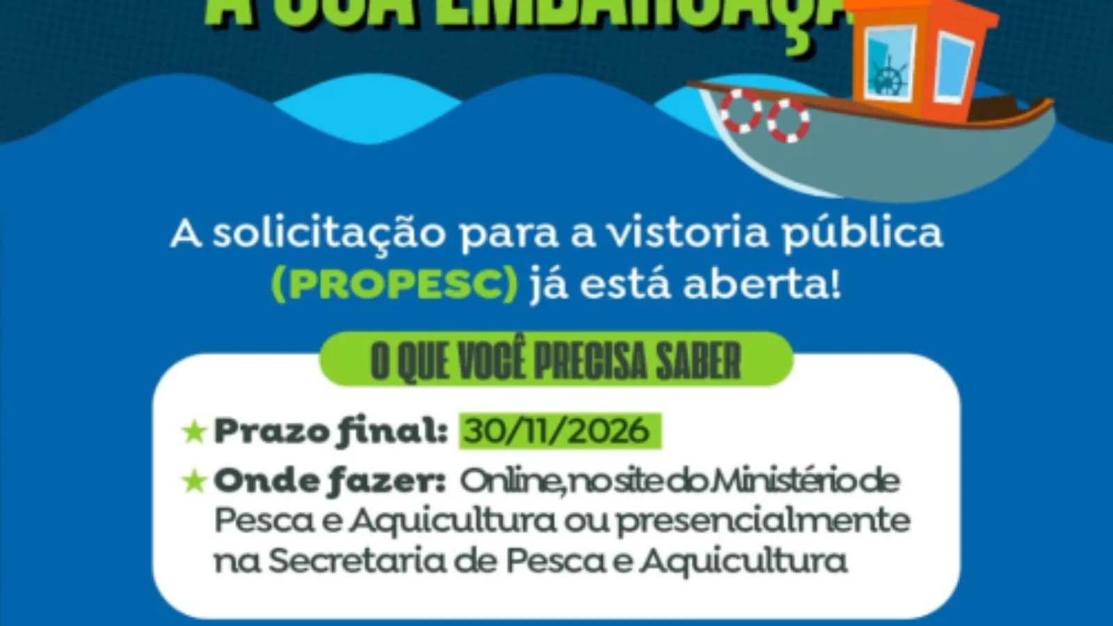 Guarapari reabre vistoria de embarcações de pesca até 30 de novembro