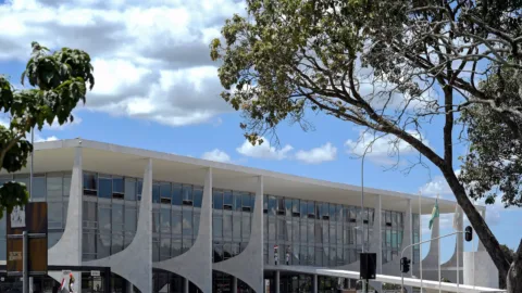 Fachada do Palácio do Planalto, sede da Presidência da República, em Brasília